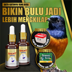 FP2 - Solvit Burung + Bonus (Buku & Tempat Minum)