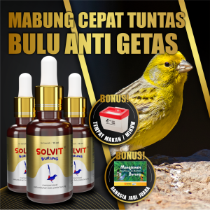 FP3 - Solvit Burung + Bonus (Buku & Tempat Minum)