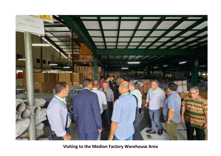 Visiting to the Medion Factory Warehouse Area